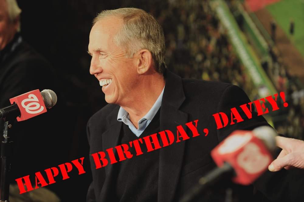 Happy 76th birthday to former Washington Nationals skipper Davey Johnson 