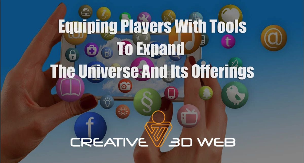Creative 3D Web will provide the knowledge, technology, and secure public and private blockchain infrastructure that allows all players to expand the Universe and its offerings within the Virtual world. #C3DW #Blockchain #Crypto buff.ly/2BoSnNJ