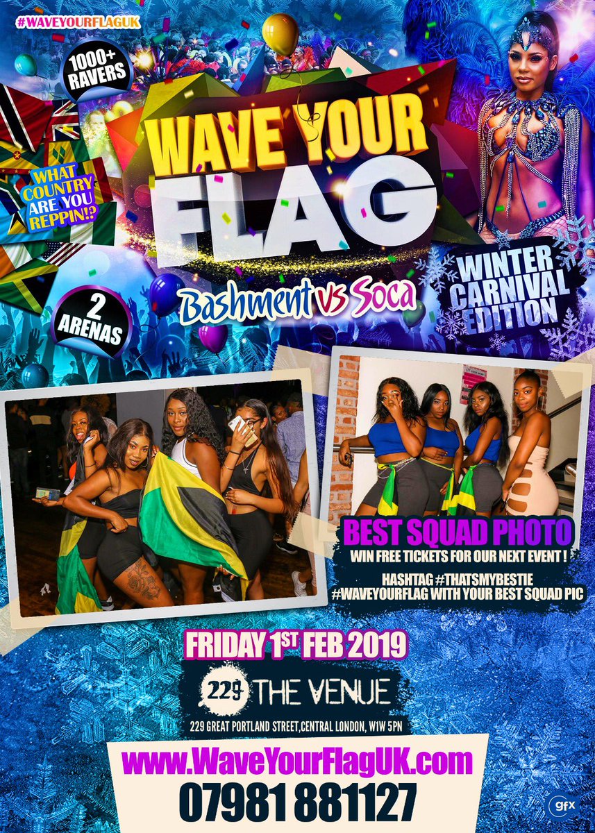 WaveYourFlagUK's tweet photo. #WaveYourFlagUK
Win Free Tickets To Our Next Event For The Best Squad Photo 👀 📸 https://t.co/HgxQQJTP2e