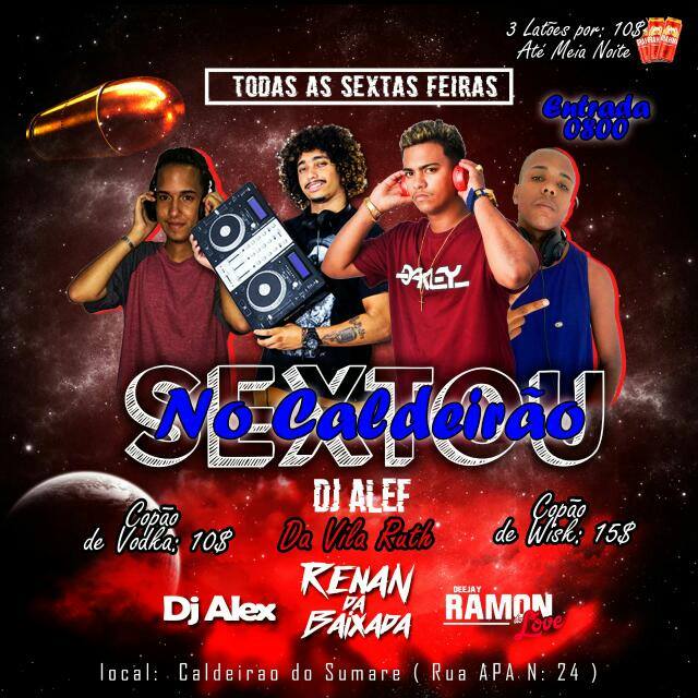 Sexta-feira tem DJ ALEF DA VILA RUTH botando só as brabas no sextou no caldeirão 🔥💃🏻

<a href="/DJAlexsjm/">DJ ALEX DO MORRO AZUL🇦🇷</a>