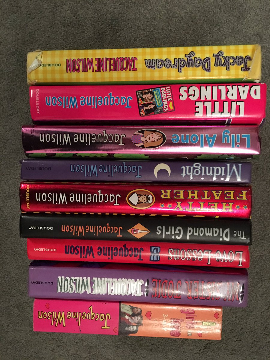 I just can’t go anywhere without buying #books and then I come home to a selection  of @jacquelinewilson books donated to me by a friend of a friend! @MelanieJ556 @HachetteSchools @_Reading_Rocks_ @ClubPicturebook @booksfortopics #RR_PopUp #ImAReadingRocker