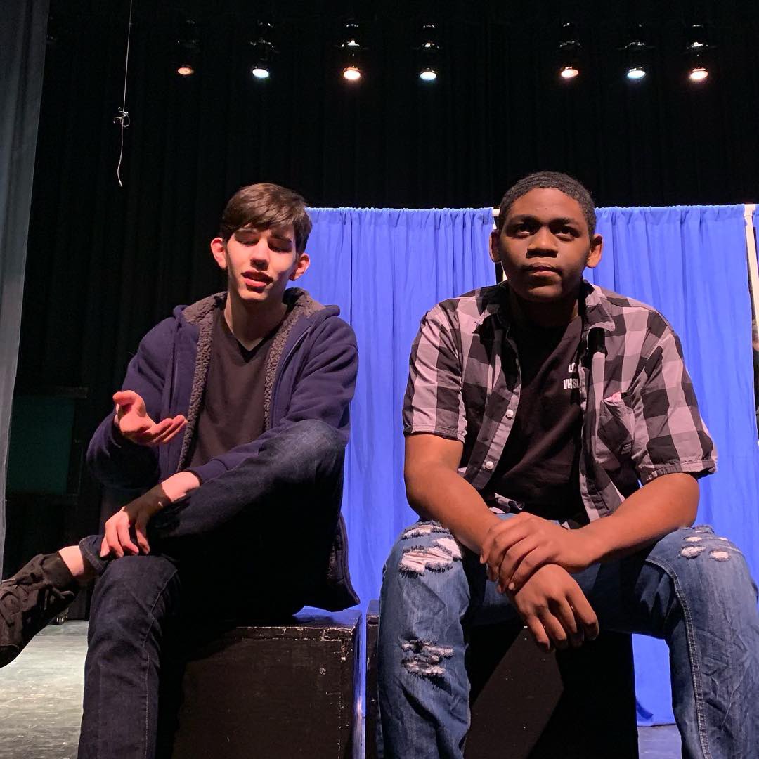 lcbtheatre's tweet image. Some shots from a great final dress rehearsal of our VHSL competition piece, Wait Wait Bo Bait. We’re so ready!!! #@lcbirdprincipal #oneCCPS #ccpsperform