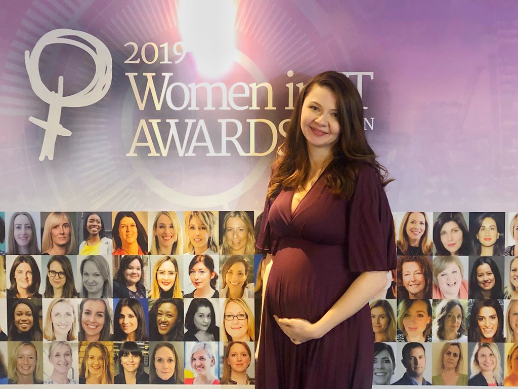 Bump and I very much enjoyed attending the #WomeninITAwards tonight 🤗 Congratulations to all of the winners! ⭐️