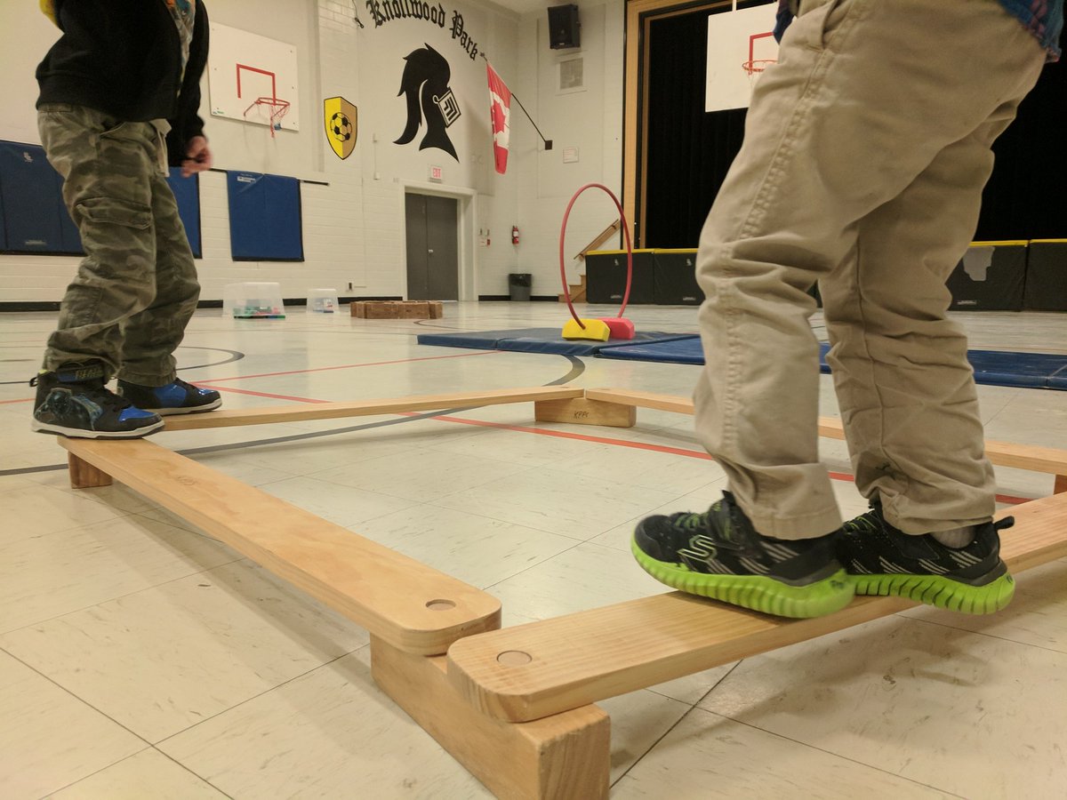 MarleneWasko's tweet photo. Pulled out some forgotten equipment today. These indooor days are challenging our imagination! #physicaleducation
#kindergarten @KnollwoodPark1 https://t.co/Ew61n9bgcI