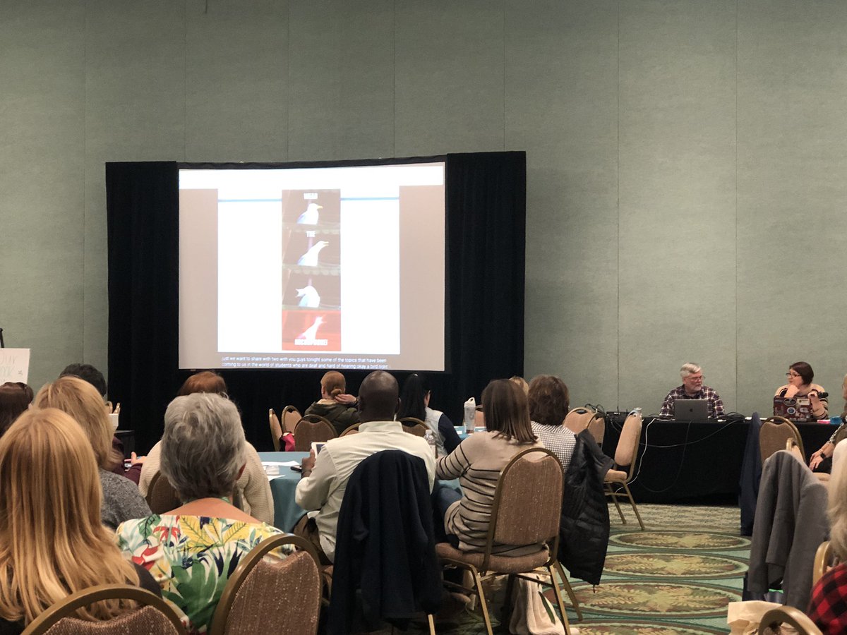 saunderss2's tweet photo. #ATIA19  Whoop, Whoop for @rmtcdhh for modeling accessibility w/live captioning and voice over at the FL AT pro mtg. Walking the walk!!  ❤️ https://t.co/6hl3skQXhJ