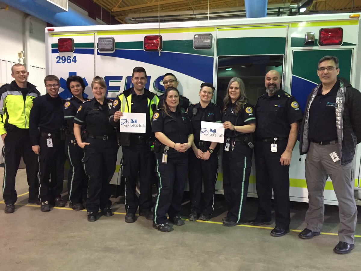 RobBarone3's tweet image. Your North Zone AHS EMS supports Bell Let's Talk day.  Join the conversation. @Bell_LetsTalk #BellLetsTalk @ahs_ems #StopTheStigma #JoinTheConversation