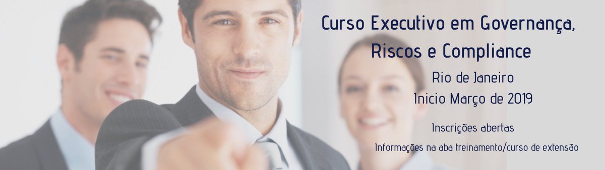 EduardoPardini's tweet photo. Curso Executivo em Governança, Riscos e Compliance - Venha participar de um curso inovador com professores de excelência reconhecida. Turma pequena, aulas aos sábados e quinzenais. Possibilidade de ao final aplicar para a certificação internacional CICS. #crossoverbr https://t.co/dcFyJHdTmE