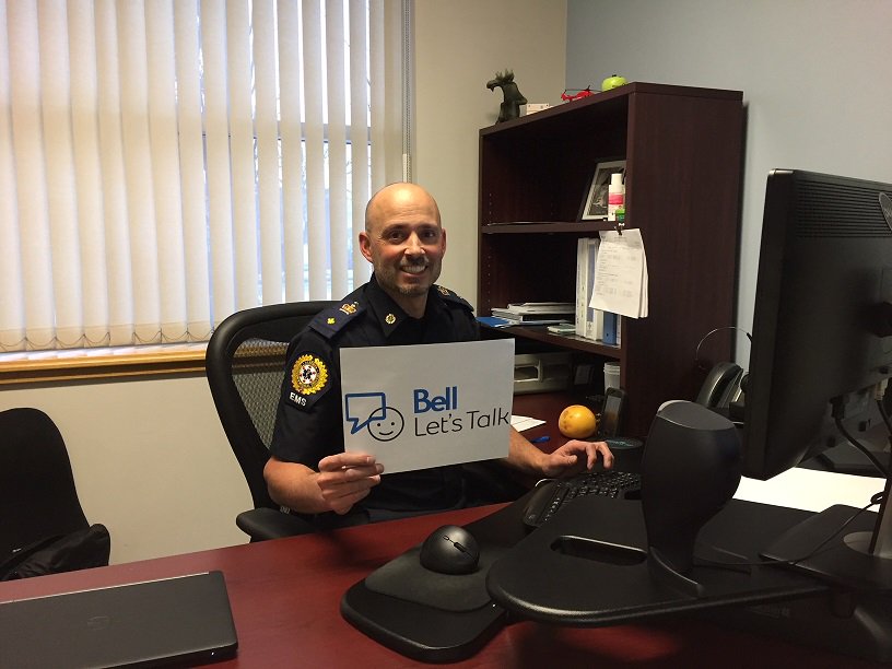 annahami2004's tweet image. We are all listening! Now is a great time to talk. North Zone EMS Staff support Bell Let's talk day. Join the conversation. @ahs_ems #BellLetsTalk #EndTheStigma #JoinTheConversation