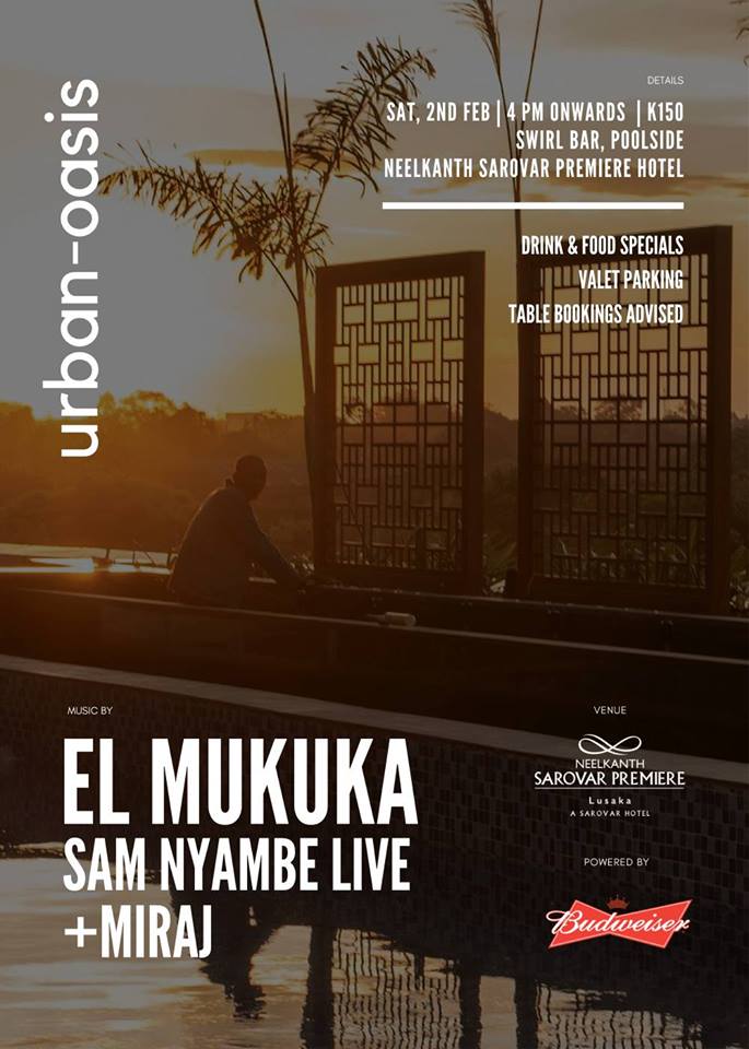 NeelkanthLusaka's tweet photo. You're in for a treat! Save the date! — with Miraj Desai, Sam Nyambe and El Mukuka at Neelkanth Sarovar Premiere.

#NeelkanthSarovarPremiere #Zambia #Sarovar #MirajDesai  #SamNyambe   #ElMukuka https://t.co/h6jj3uRDk2