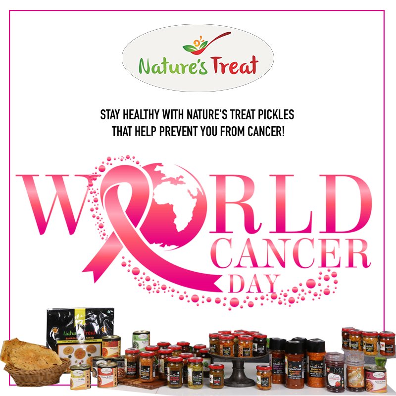 Celebrate this #WorldCancerDay with #NaturesTreat pickles that help you prevent from cancer with its key ayurvedic and naturopathy ingredients.

Now available on <a href="/amazonIN/">Amazon India</a> Order Now bit.ly/ntorder 

#IndianPickles #Healthy #IndianCuisine #picklelover #Indian #indianfood
