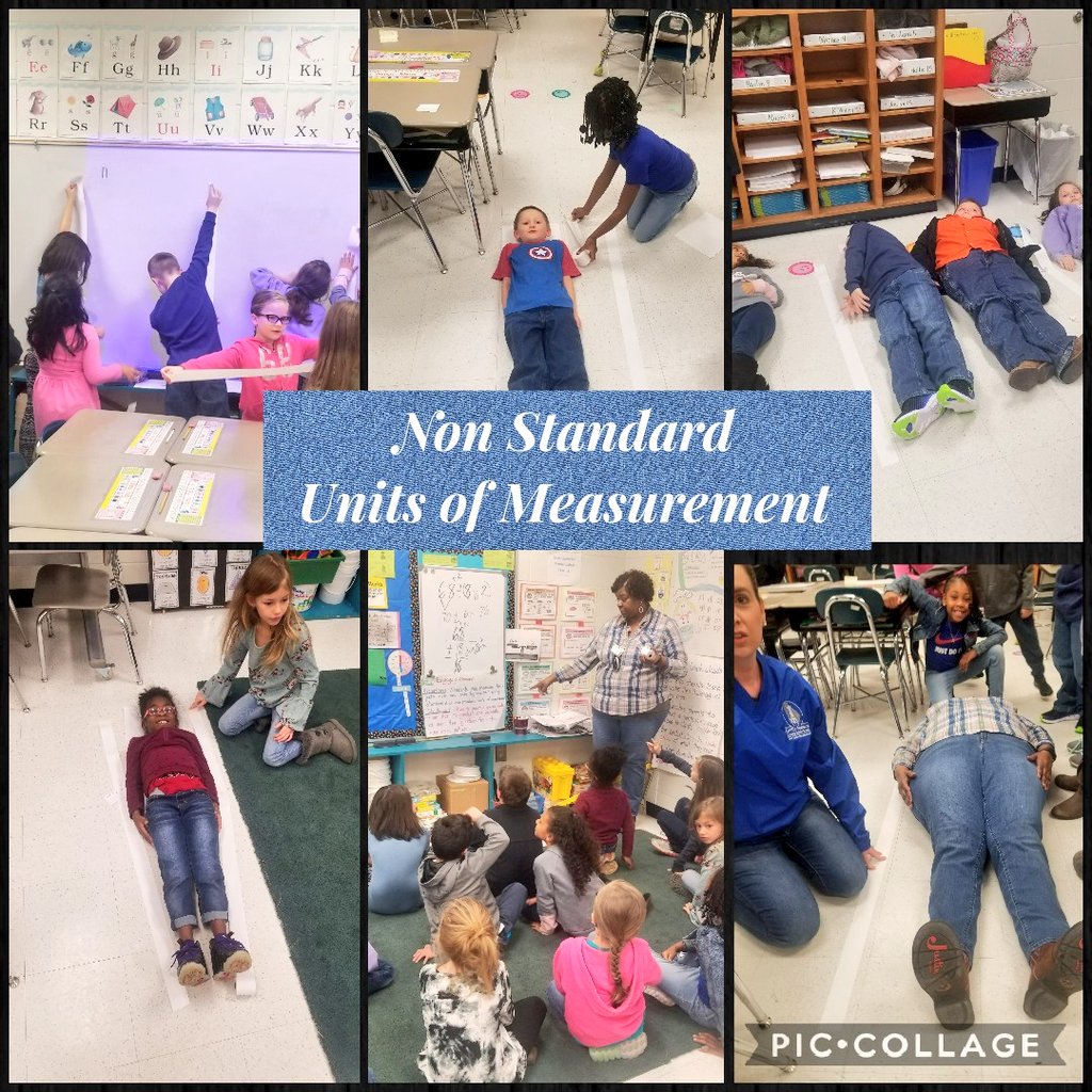 I had such a fun time with 1st graders as they used non standard units of measurement to measure their teacher and partners. #GSCSMath #GSCSTakestheLead