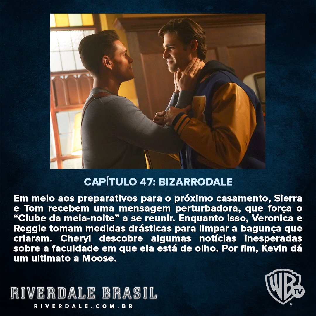 RiverdaleBrasil's tweet photo. Sinopse e fotos do episódio 3.12 "Capítulo 47: BIZARRODALE" de #Riverdale que vai ao ar na próxima quarta-feira, 6, às 21h40 na @WarnerChannelBR! https://t.co/38hzdbgQWm