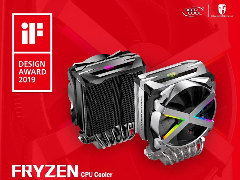 Deepcoolglobal's tweet photo. Wanna share a great news with all Deepcool friends that Deepcool FRYZEN CPU cooler just got iF Design Award 2019!!! #ifdesignaward2019 #deepcool #fryzen https://t.co/LvIffNM0xZ