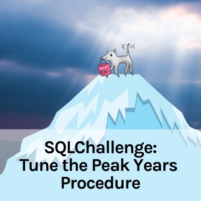 SQLWorkbooks's tweet image. SQL Workbooks Announcements: Tune the &apos;Peak Years&apos; Procedure - mailchi.mp/sqlworkbooks/u…