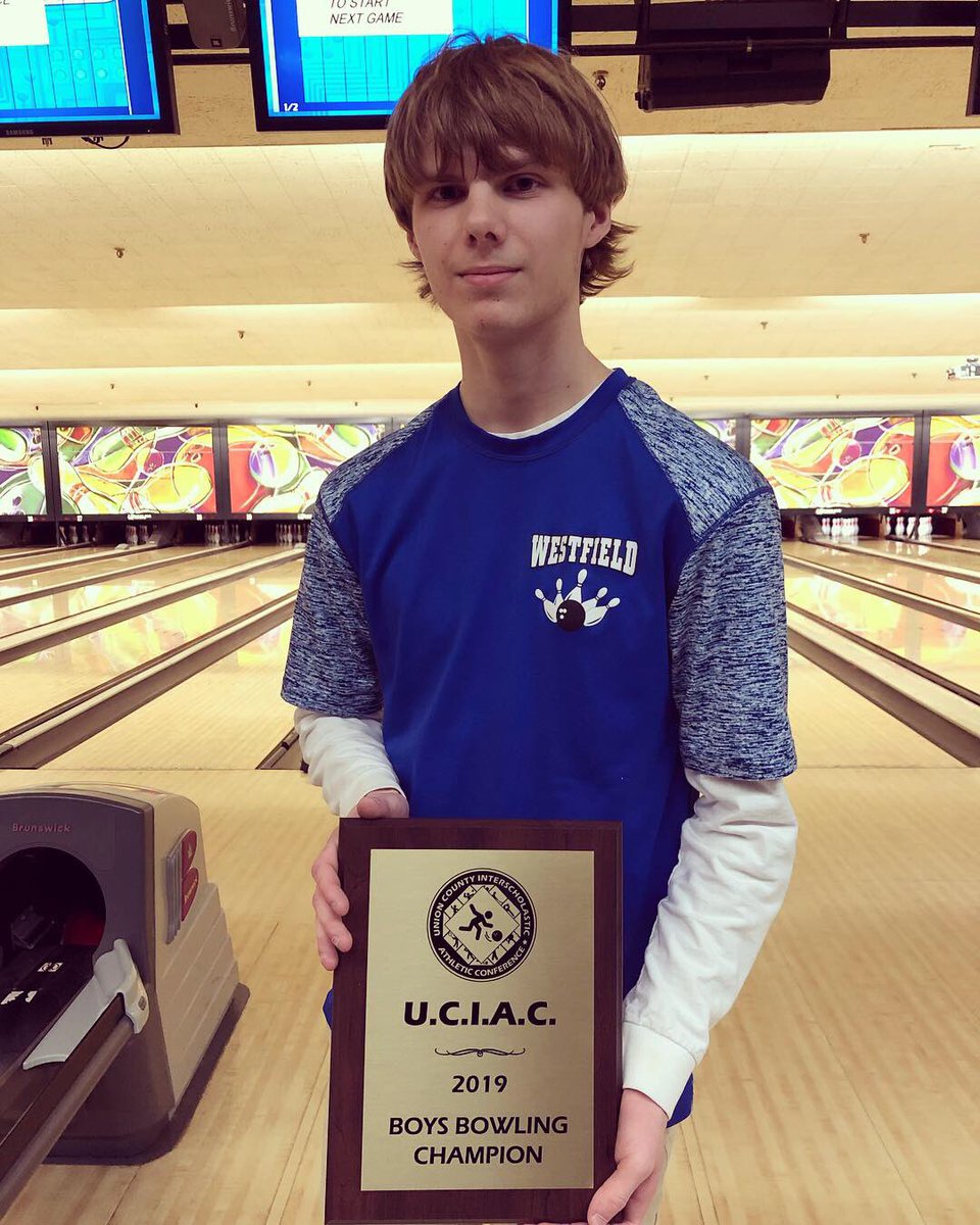 Congratulations to William Shepherd winning the 2019 U.C.I.A.C Individual Tournament for Westfield 🎳😈🔥👏🏻☝🏻we are extremely proud of you! <a href="/WHS_BlueDevils/">WHS Athletics</a> <a href="/VarsityVantage/">Varsity Vantage</a> <a href="/dubfieldsports/">Dubfield Athletics</a>