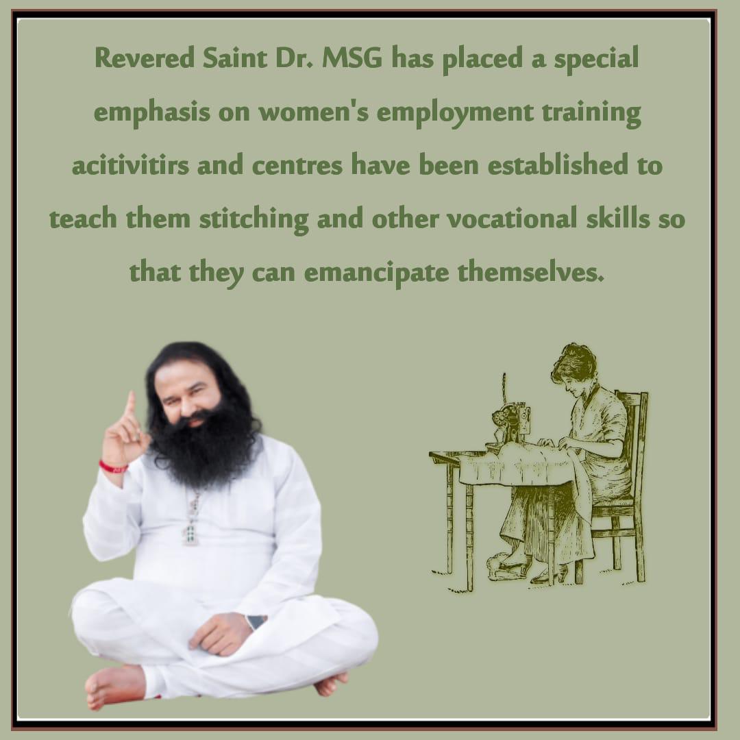 italysunita's tweet photo. #WomenEmpowerment
Dr.Msg initiated many activities like self defence training, stiching centers to make them brave and self dependent. https://t.co/Wo4lymqyLP