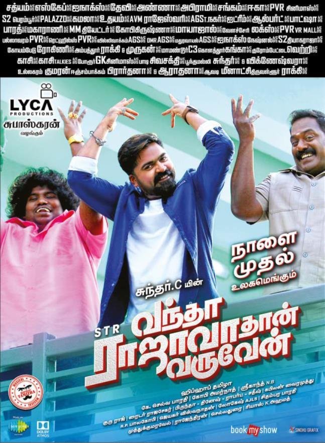 OnlyKollywood's tweet image. With brisk bookings, #STR's mass-family entertainer #VanthaRajavathaanVaruven gears for a grand release tomorrow worldwide. #VRVFromTomorrow 
#SundarCBonanza @LycaProductions