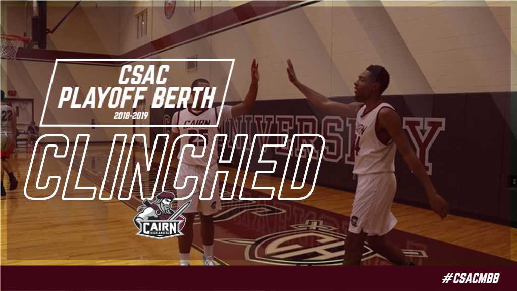CSACsports's tweet photo. Congrats to Cairn MBB on clinching a spot in the 2018-19 CSAC Championship! https://t.co/VttaNRwCGx
