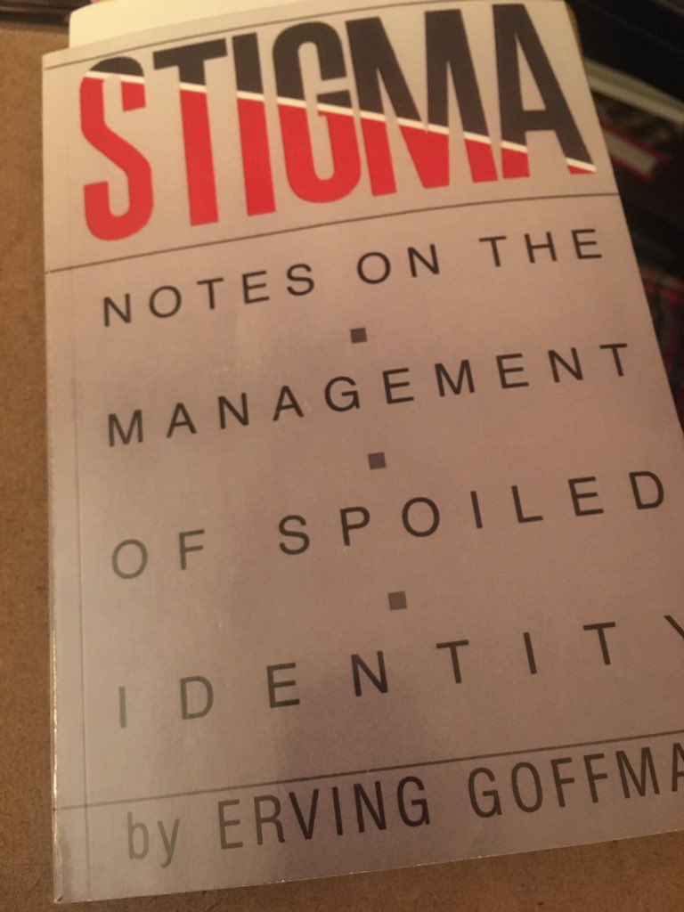 NAEmmanuele's tweet image. No school tomorrow and caught up on work (new semester), so I get to catch up on some voluntary scholarly reading: #Stigma by #ErvingGoffman (just recently finished Lave &amp;amp; Wenger’s #SituatedLearning &amp;amp; Strauss &amp;amp; Glaser’s #GroundedTheory)! #identity &amp;amp; #QualitativeResearch #PhDLife