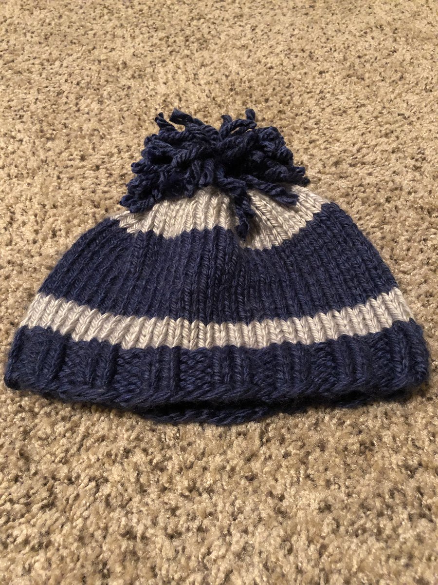 ThineyVang's tweet photo. With this freezing weather and the office closed I still logged in and conducted a few candidate interviews, ran 5 miles on the treadmill, and knitted this hat.
#winning #packerfan #notacowboysfan #workingonmyskills #justkeeprunning #babyitscoldoutside #usingupoldyarn #tisagift https://t.co/Bbjlxx3EWv