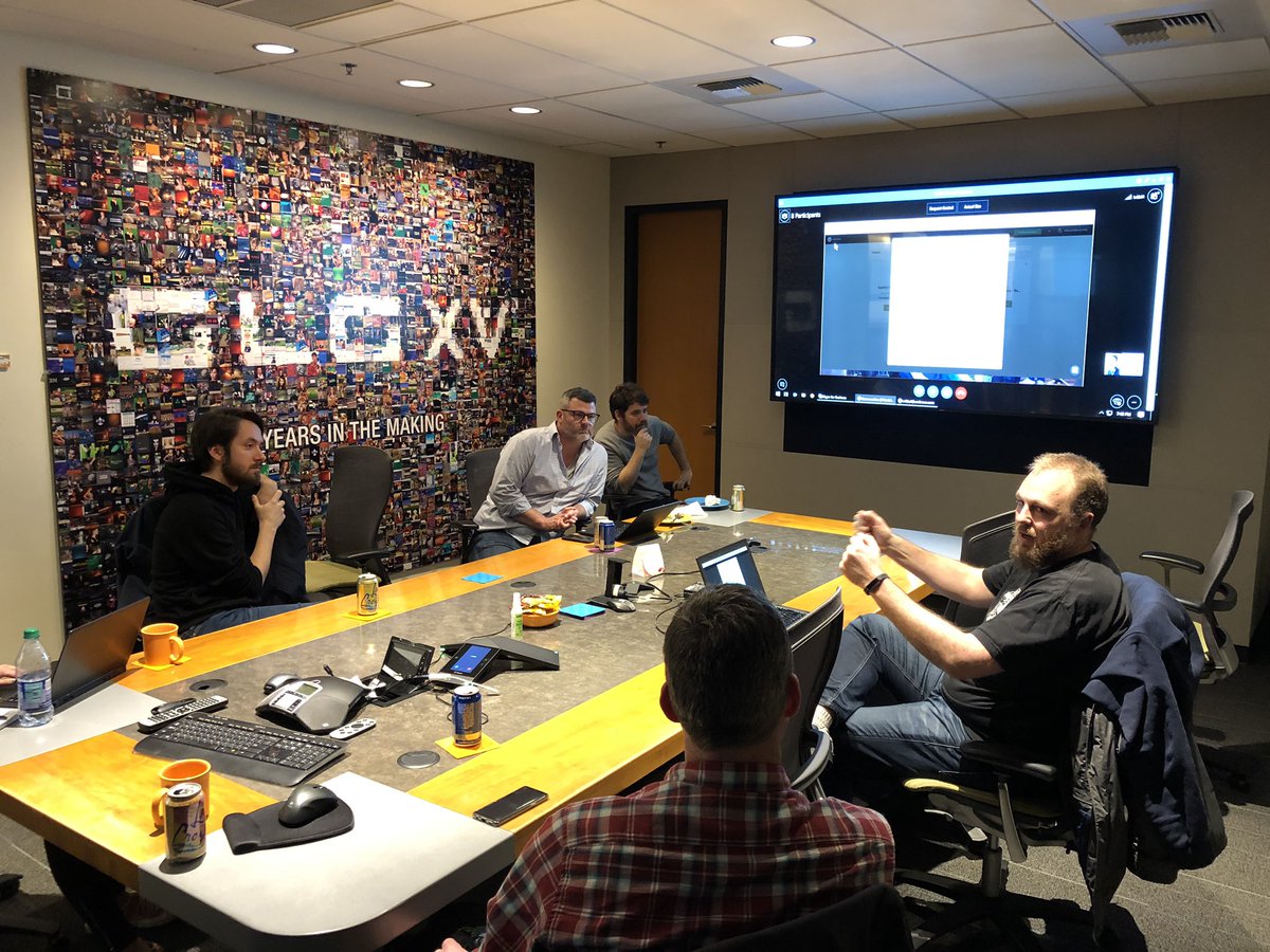 ThisGeiser's tweet photo. @umbraco V8 preview with @mi_kulas and @mikkelhm from HQ! #umbraco #contentapps #varients #baselines @GarriganLyman at the Seattle Umbraco Meetup https://t.co/AzrHhZzLgu