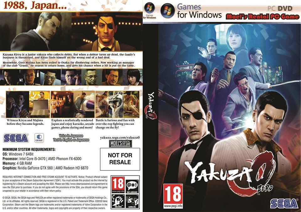 Baru "Yakuza 0" -Untuk Sementara Copy Lewat HD-.