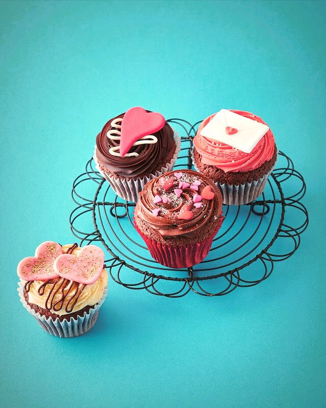 バレンタインカップケーキ