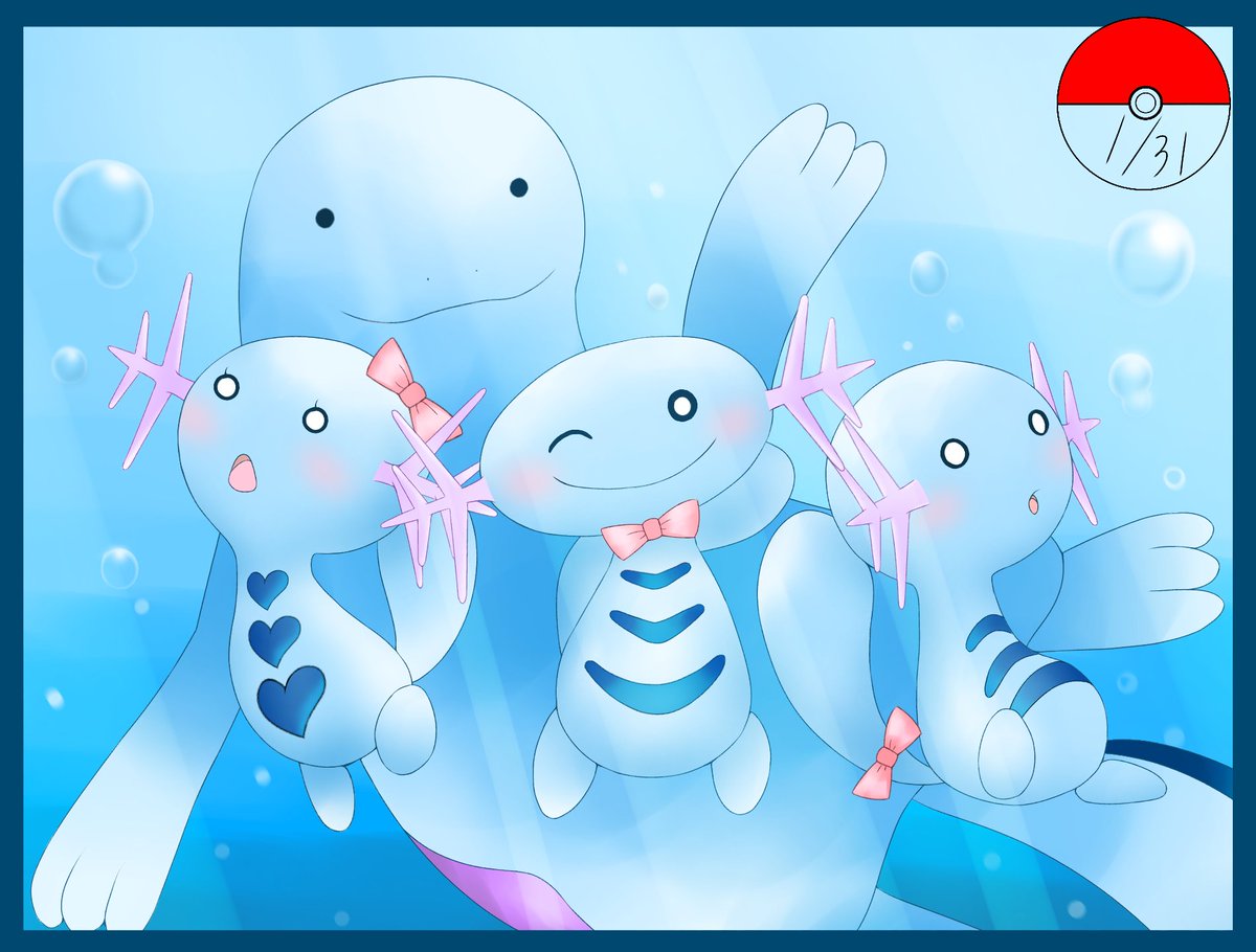 トリ 気ままなイラスト描き V Twitter 最近ごとよめイラスト多めだったので ウパー三兄妹 ヌオーパパ描いてみました ポケモンイラスト ポケモン ウパー好き