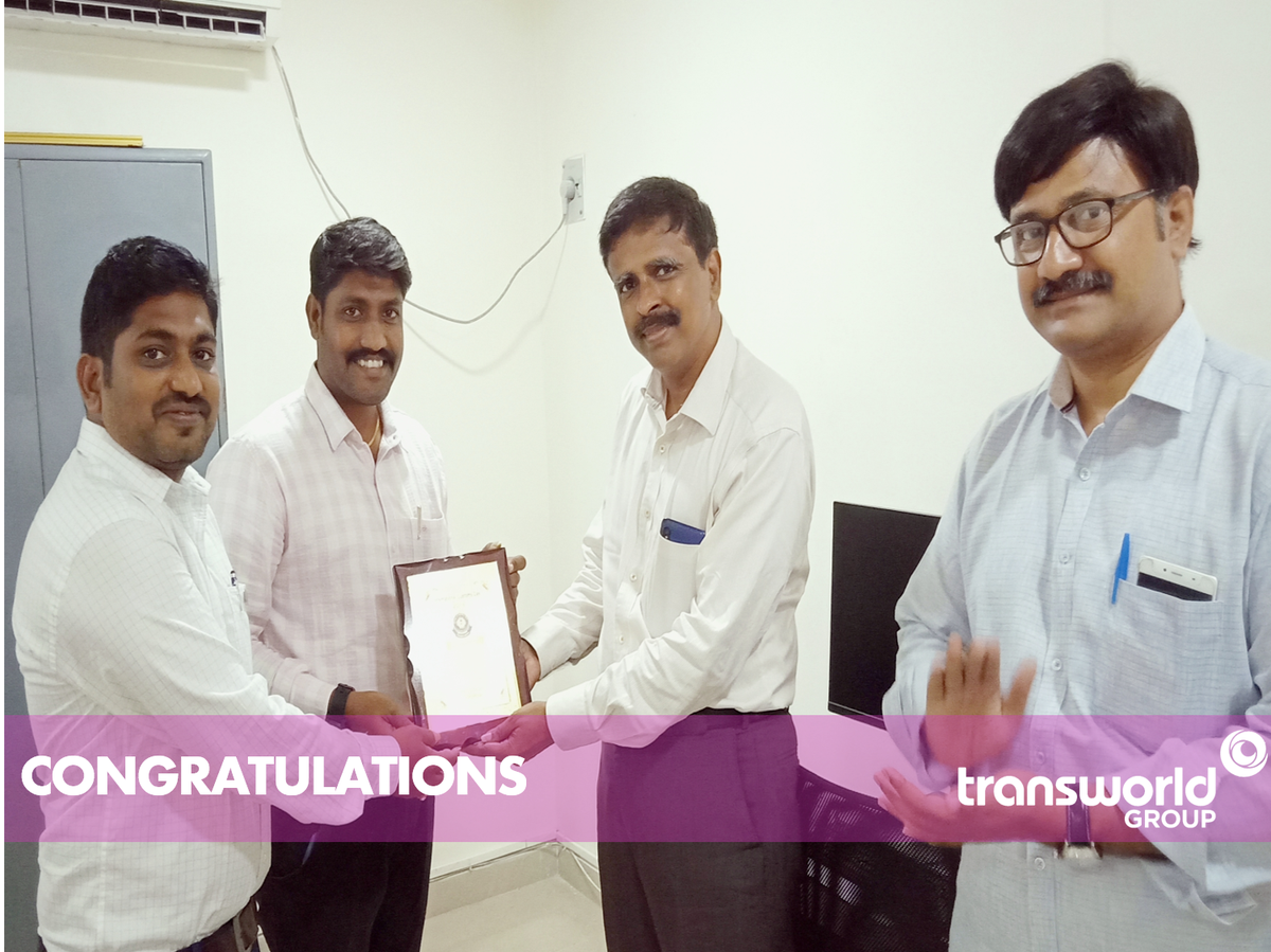 TransworldTweet's tweet photo. We are pleased to share that M/S. Transworld Shipping Agencies Pvt Ltd., #Krishnapatnam branch announced as TOP STEAMER AGENT AWARD for the year 2018 (Handled 186 Vessels from Jan'18 to Dec'18). #TransworldGroup #TransworldShippingAgencies #TSA #ProudMoment #OneTransworld https://t.co/fBwR4y1HIr