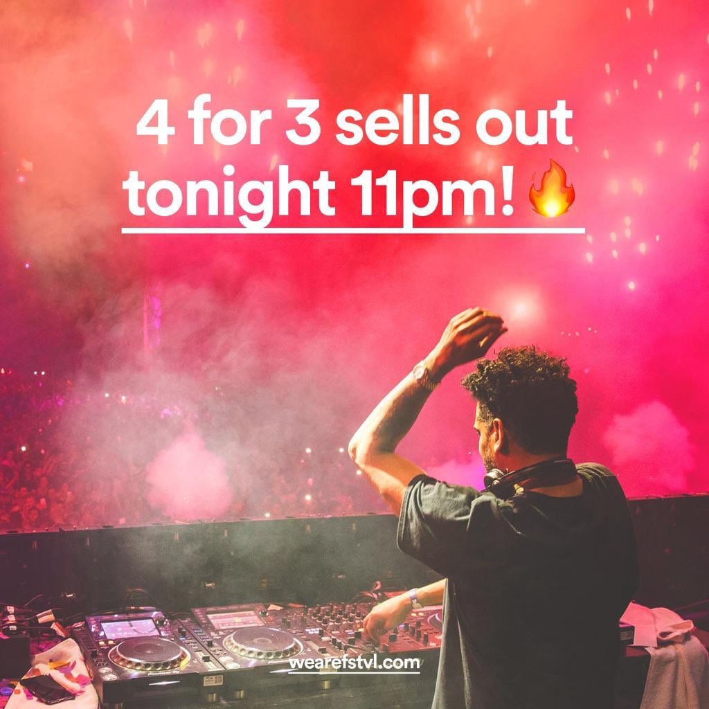 Secure your group tickets today. 

£50.25 each - £201 in total 🎪 cheaper than through the website!

<a href="/wearefstvl/">wearefstvl</a> #wearefstvltickets #wearefstvl