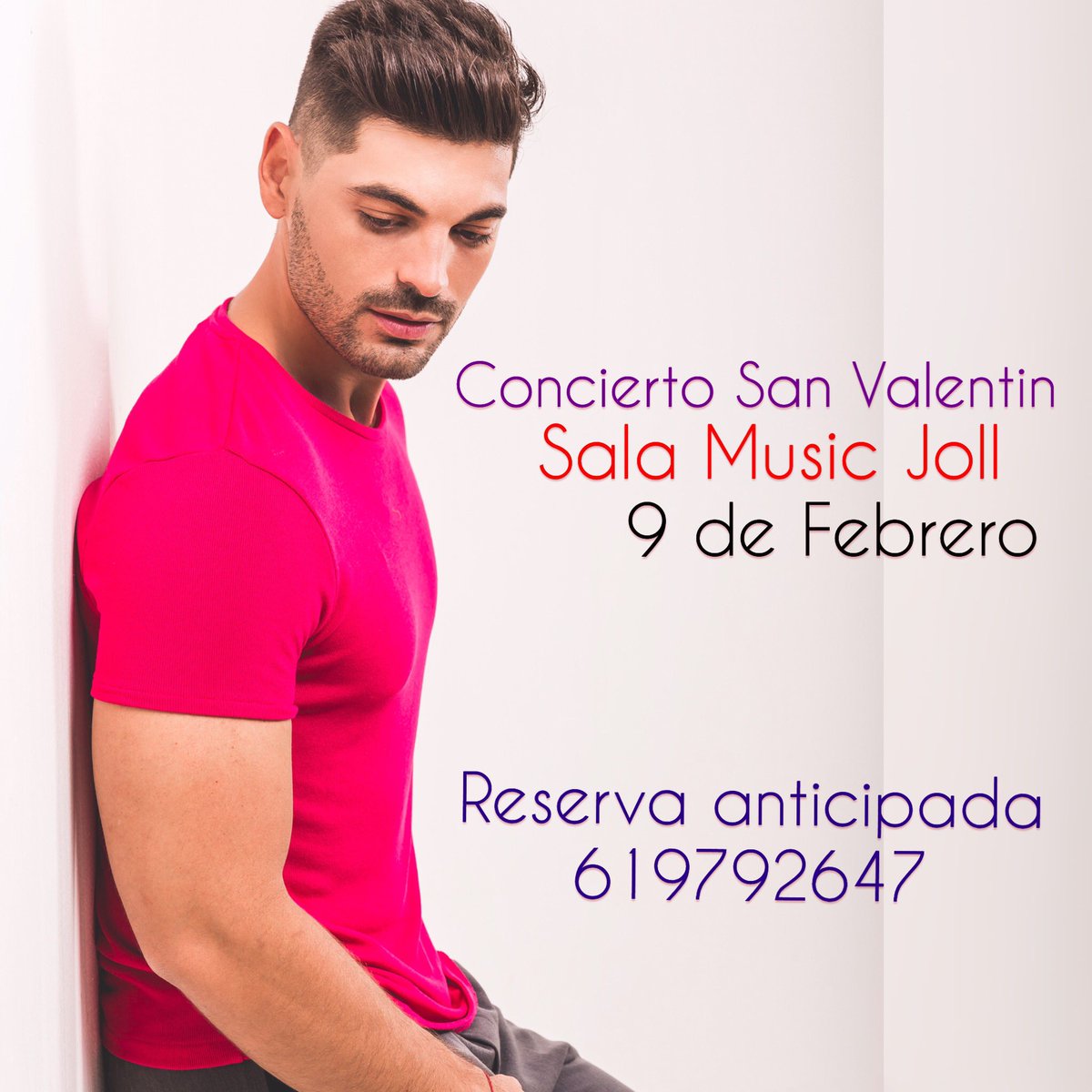 ‼️Que poco queda ya‼️que ganas de empezar este año y además con un concierto cantándole al amor. Lo vamos a pasar genial, vamos a bailar mucho y sobretodo pasarlo bien. El 9 de Febrero os espero en Molina De Segura ( MUSIC JOLL - centro comercial Vega Plaza)