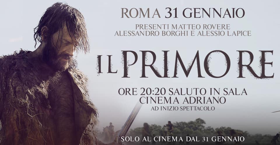 FerreroCinemas's tweet photo. IL PRIMO RE 
Incontra in sala il regista Matteo Rovere e i due protagonisti Alessandro Borghi e Alessio Lapice al cinema Adriano.
Giovedì 31 gennaio ore 20.20!!! 
Biglietti disponibili su https://t.co/tT64THFFLH 
#ilprimore 
#meetthetalent
#ferrerocinemas https://t.co/uk0c5zrLNC
