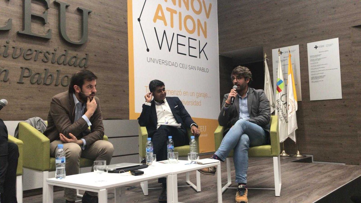 thefork_es's tweet photo. Nuestro CEO @malvescardoso en #InnovationWeekCEU junto a @Calidad_Pascual, @MarcoAldany, @Cuatrecasas, @ElReferente debaten los desafíos a los que se encuentran nuestro ecosistema emprendedor e innovador https://t.co/tEERXZHgZx