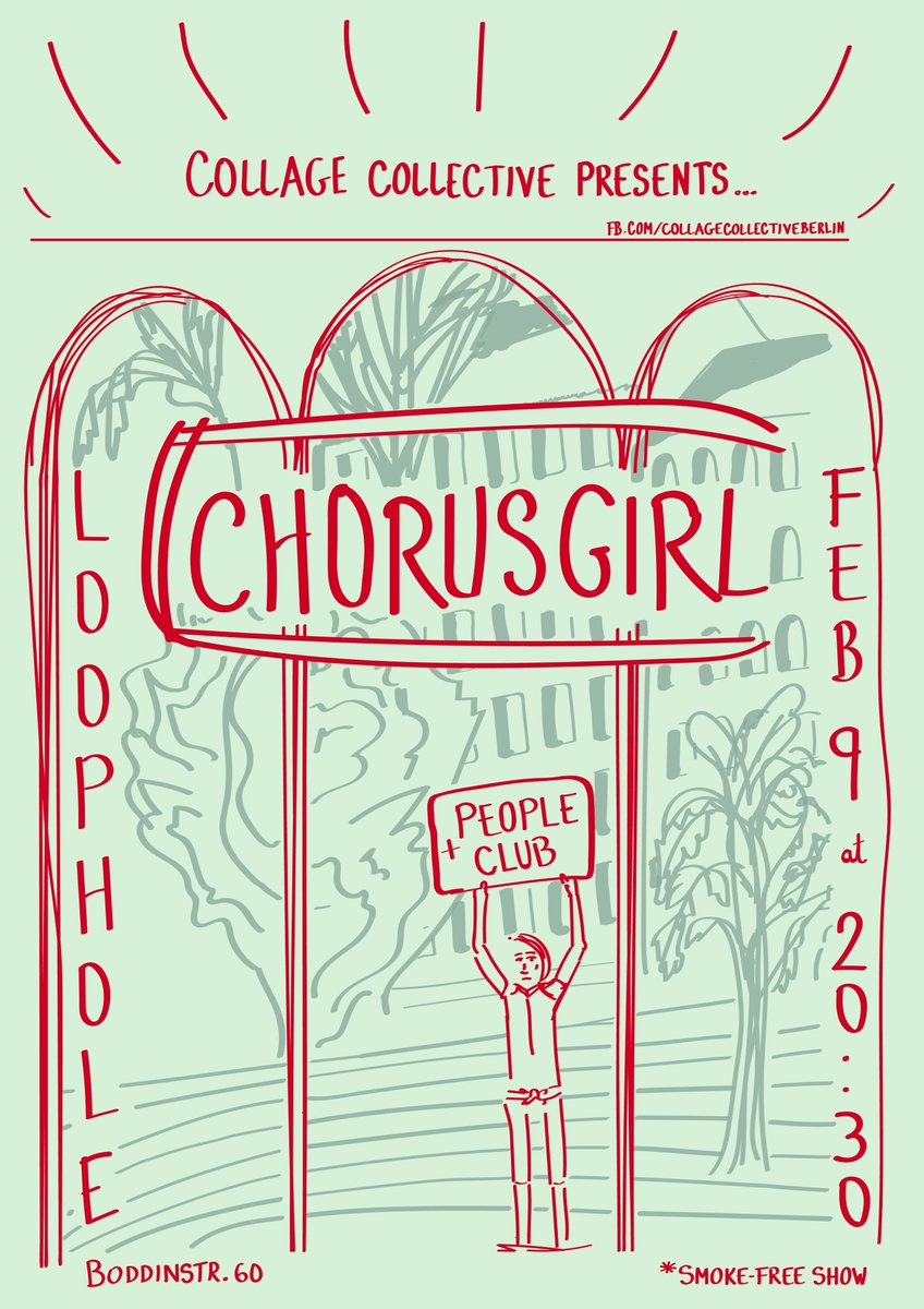 CollageBerlin's tweet photo. Our next show:
09.02 • Chorusgirl + People Club • Loophole 
https://t.co/rQcK8dXQRQ
(poster by @Captain_Avoine) https://t.co/apkjNxHoW1