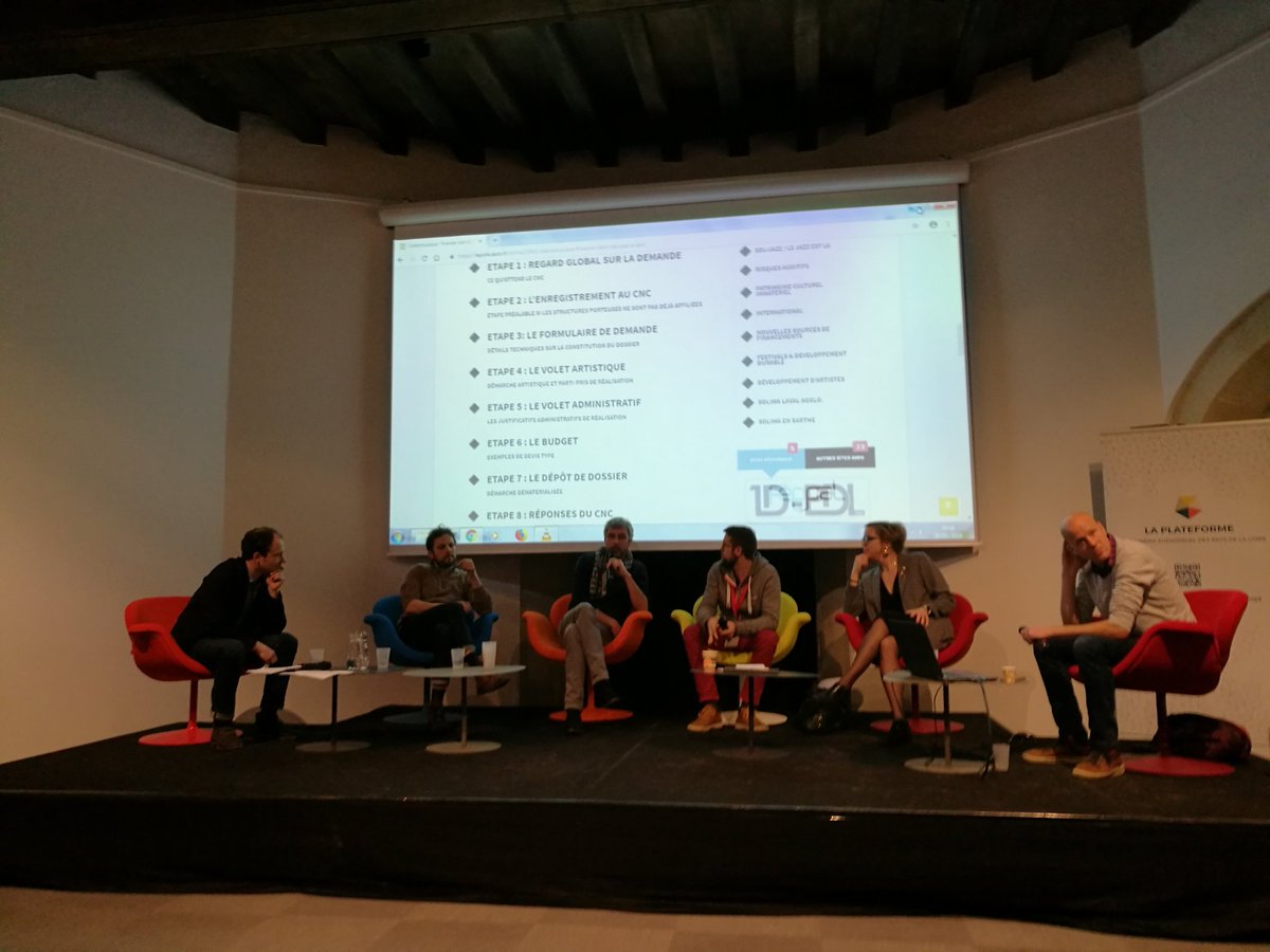 seb_guitton's tweet photo. Présentation de supers clips produits en region par @Sourdoreille et #FilmsAReaction soutenus par @LeCNC https://t.co/IjgfeMpUIw