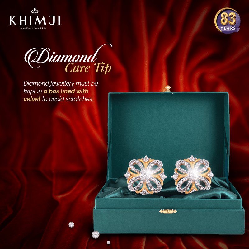 khimjijewels's tweet photo. Keep the radiance of your diamond jewellery intact by following this simple tip from #KhimjiJewellers.
#DiamondCareTip #DiamondCare #JewelleryTip #Accessories https://t.co/ETcr2aVapg