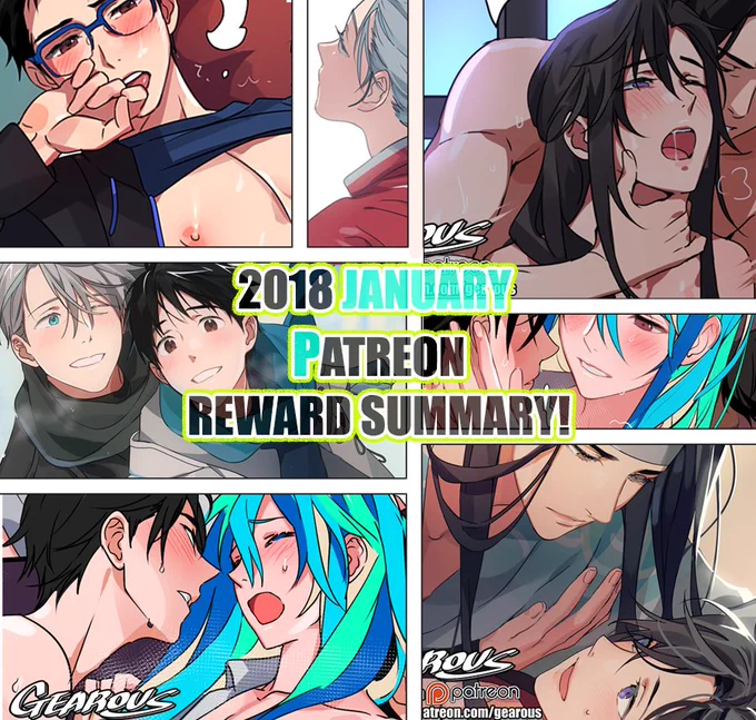 2019 January REWARD SUMMARY!  Thank you for starting 2019 with me.
Support me before the 31st of this January and get NSFW pages + Animated Gif+ PSD+ High resolution Rewards?
https://t.co/rG8NTt7XGD 