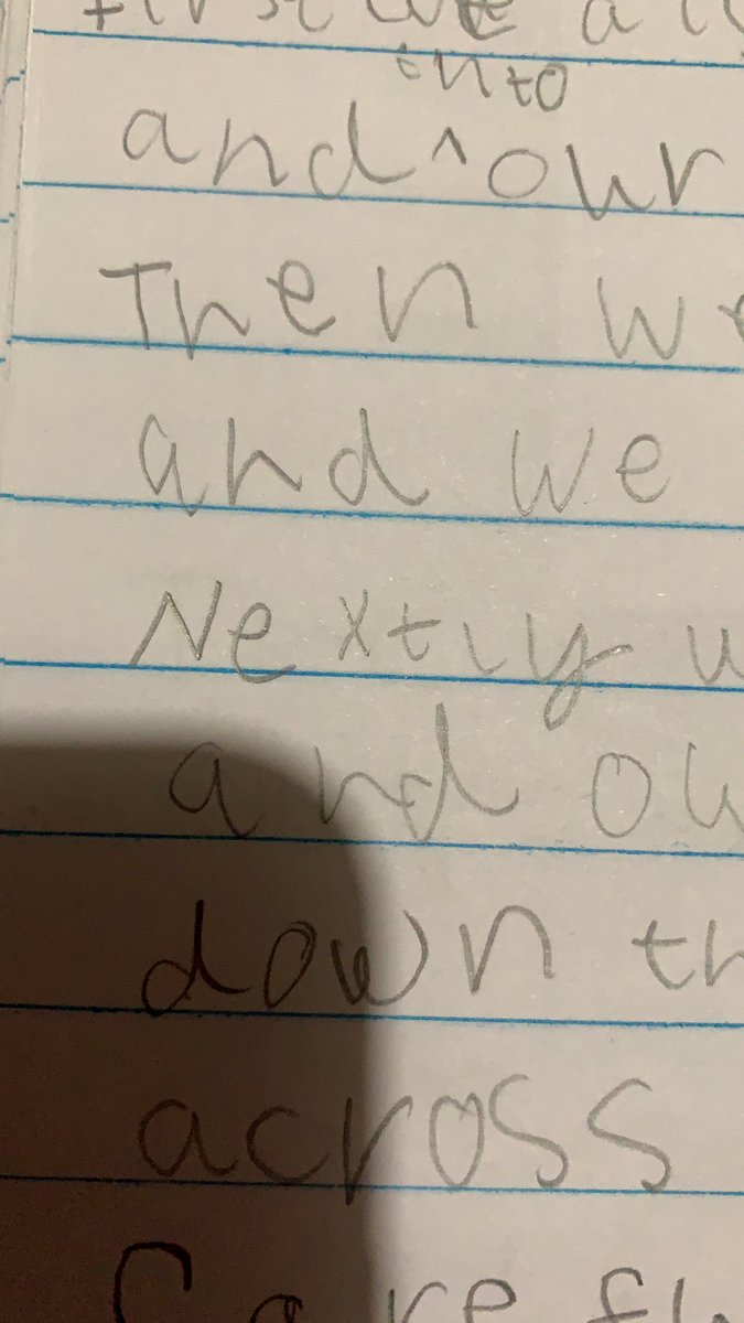 missball74's tweet photo. Yesterday we did a recount cold write after our trip and this little genius made up a word ๐คฃ #nextly https://t.co/VoMLyBLxS5