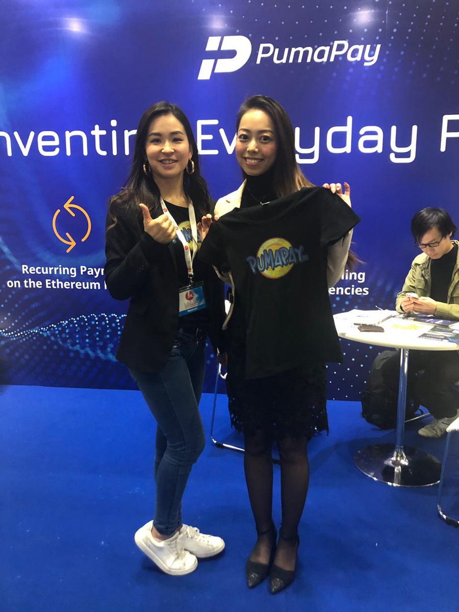PumaPay's tweet photo. #PumaPay fans come in all shapes and sizes 🇯🇵🚀🙏🏻👦👩🦱 #japanblockchainconference #blockchain #cryptocurrency #subscription #paymentsystem #cryptos #stickers #pma #booth #events #payments #fans #japan https://t.co/AlYuQpSnP3