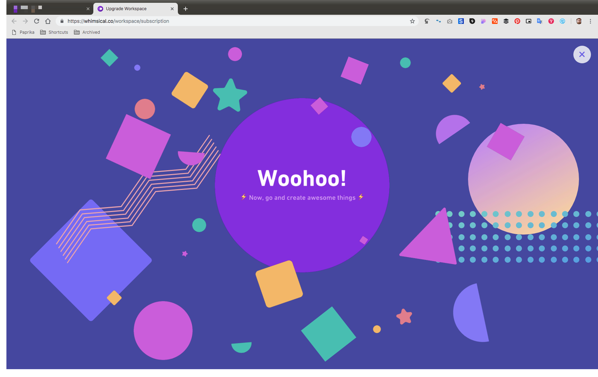 heymatt_j's tweet photo. πΒ From now on, I want to be congratulated like this for every online purchase I make. Lovely stuff, @WhimsicalPowers!
#topux #purchaseflow https://t.co/a8mWkqSkDt