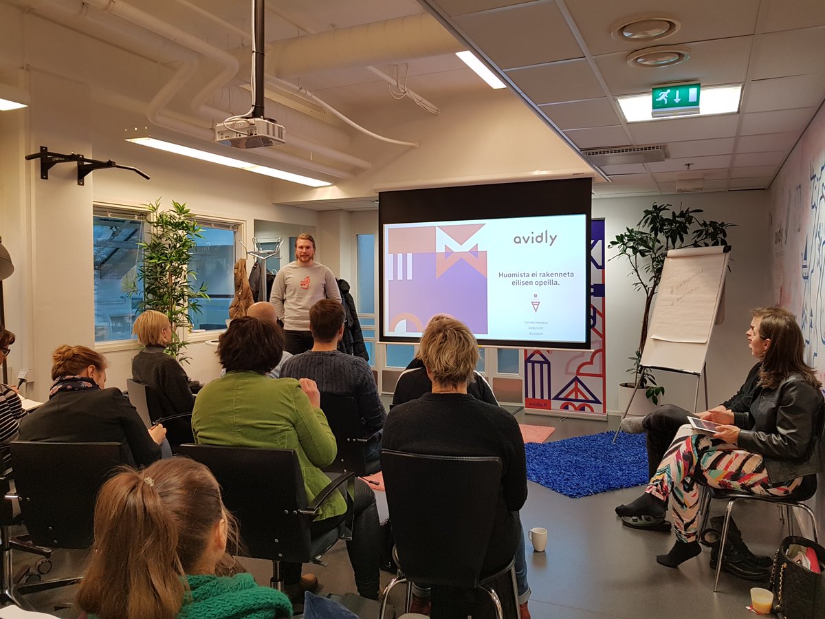 Ketterä #verkkosivu-uudistus, GDD, aiheena aamupalallamme by <a href="/TuomasMarjava/">N.N.</a> @AvidlyFI #tomorrowbound