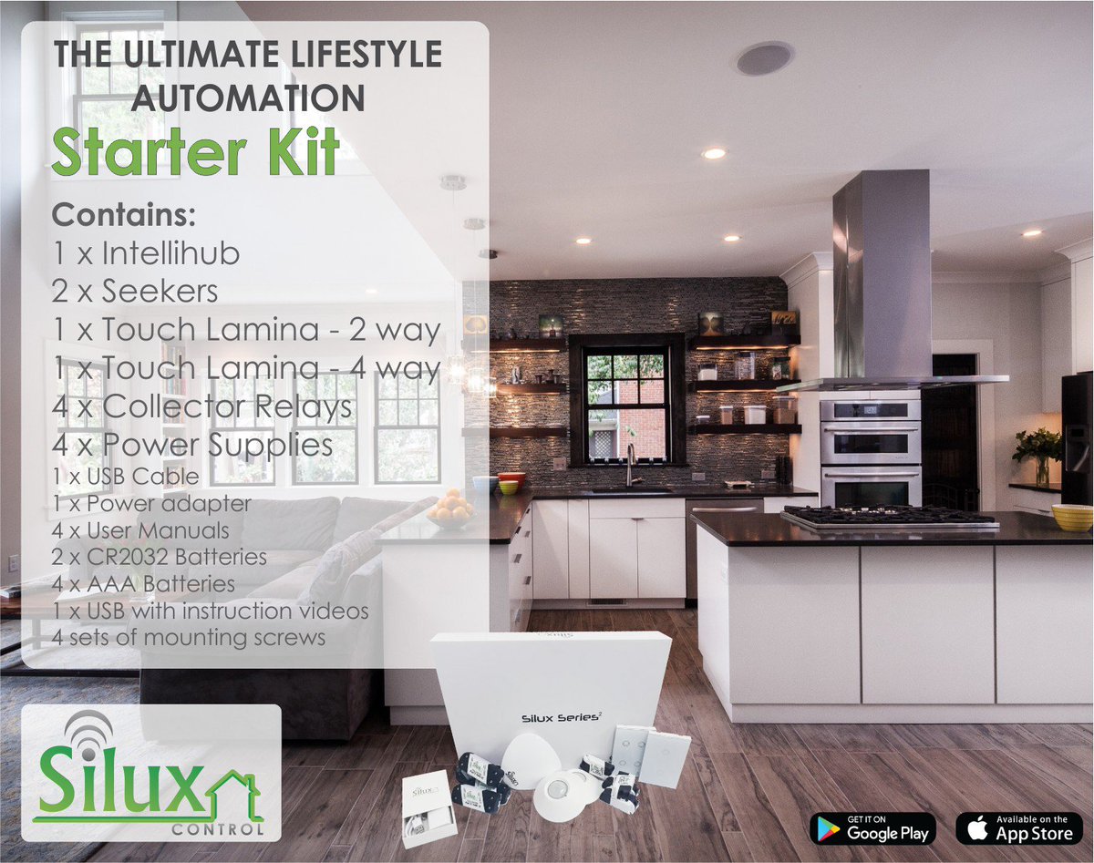 ControlSilux's tweet photo. #SiluxControl is proudly designed in #SouthAfrica #homeautomation system that can be integrated into all homes, offices or any building without the need for cabling or exhaustive installation work.
.
Starter Kit for a 3-bedroom house starts from ZAR8999.
https://t.co/lGfrOHdGXp https://t.co/O36J4qIT6H