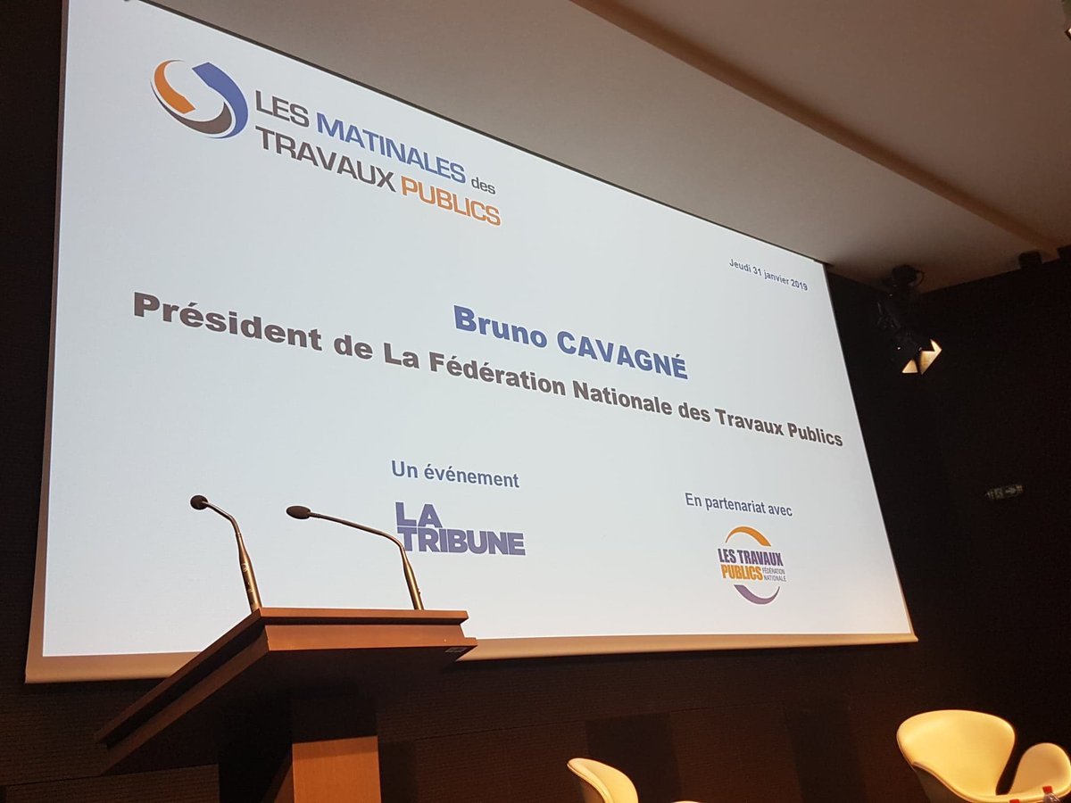 FNTP_info's tweet photo. Comment dynamiser la #croissance française ? Le ministre de l'Économie @BrunoLeMaire sera avec nous dans un instant pour proposer des solutions. #MatinalesTP https://t.co/32bTMwB8t5