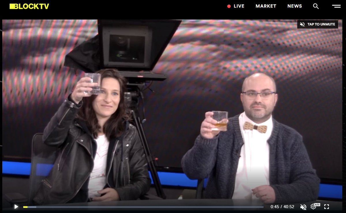 Blockchain on Booze is brought to you by the new BlockTV.com. 📺

Disclaimer: May have made a fool of myself but this was really a fun discussion. 🙊

Watch it out now ---> blocktv.com/watch/2019-01-…

Cheers!!! 🥃🍾