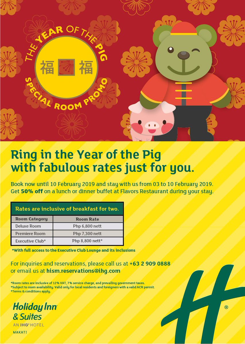 HISMakati's tweet photo. Celebrate Chinese New Year with a staycation at Holiday Inn &amp; Suites Makati! https://t.co/7eXe2JZwj7