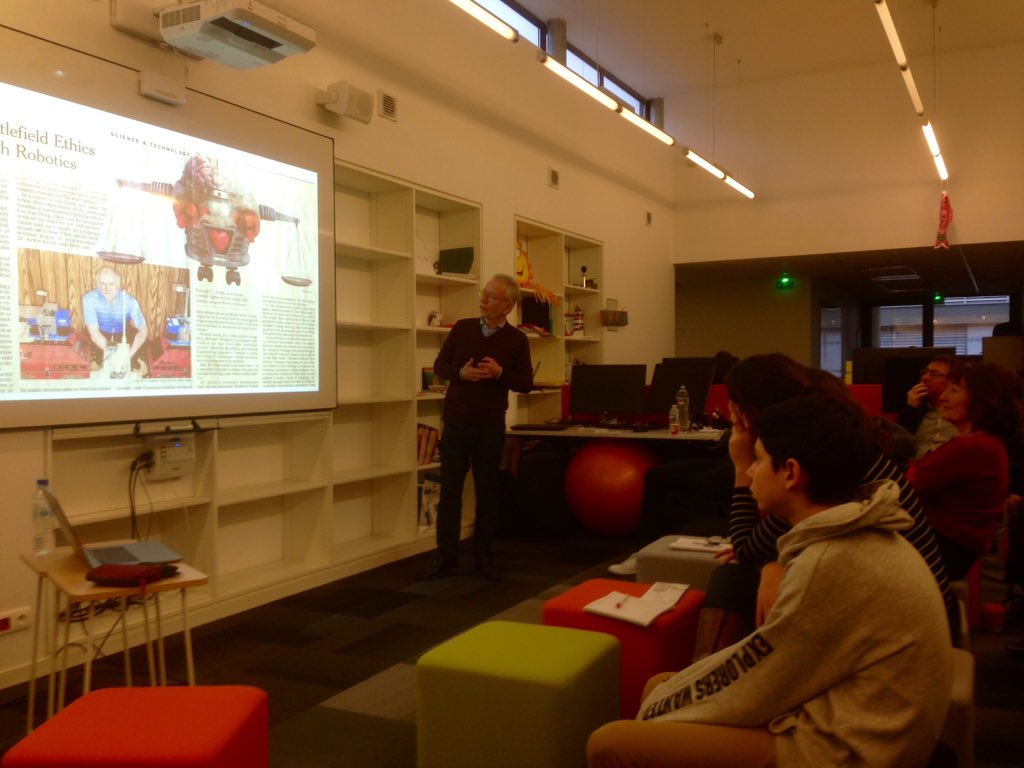 Le jeudi matin à <a href="/Inria_Rennes/">Centre Inria de l'Université de Rennes</a> c'est #Wakemeup. Ce matin, Claude Kirchner nous parle d'#Ethique et #entrepreneuriat. Passionnant !