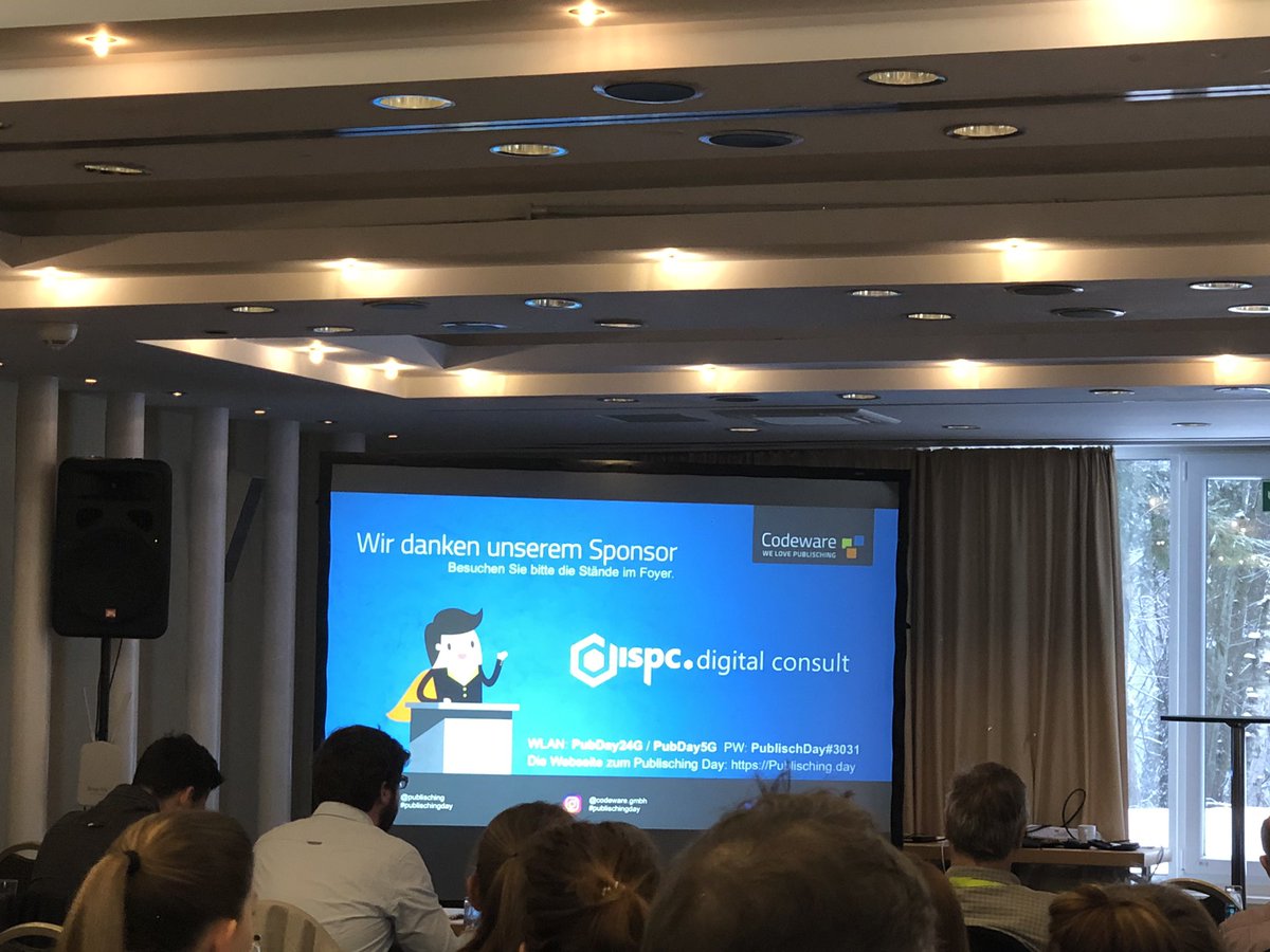 ISPC_TST's tweet photo. Start 2ter Tag beim #publischingday mit der Preview des neuen Publisching-Clips 👍 https://t.co/oVeCJ591EG