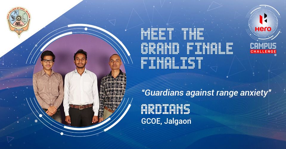 HeroHCC's tweet photo. Heartiest Congratulations to Finalist team Ardians from Government College of Engineering, Jalgaon. All the best for Grand Finale guys!
#TagYourself https://t.co/c842cWCrX6