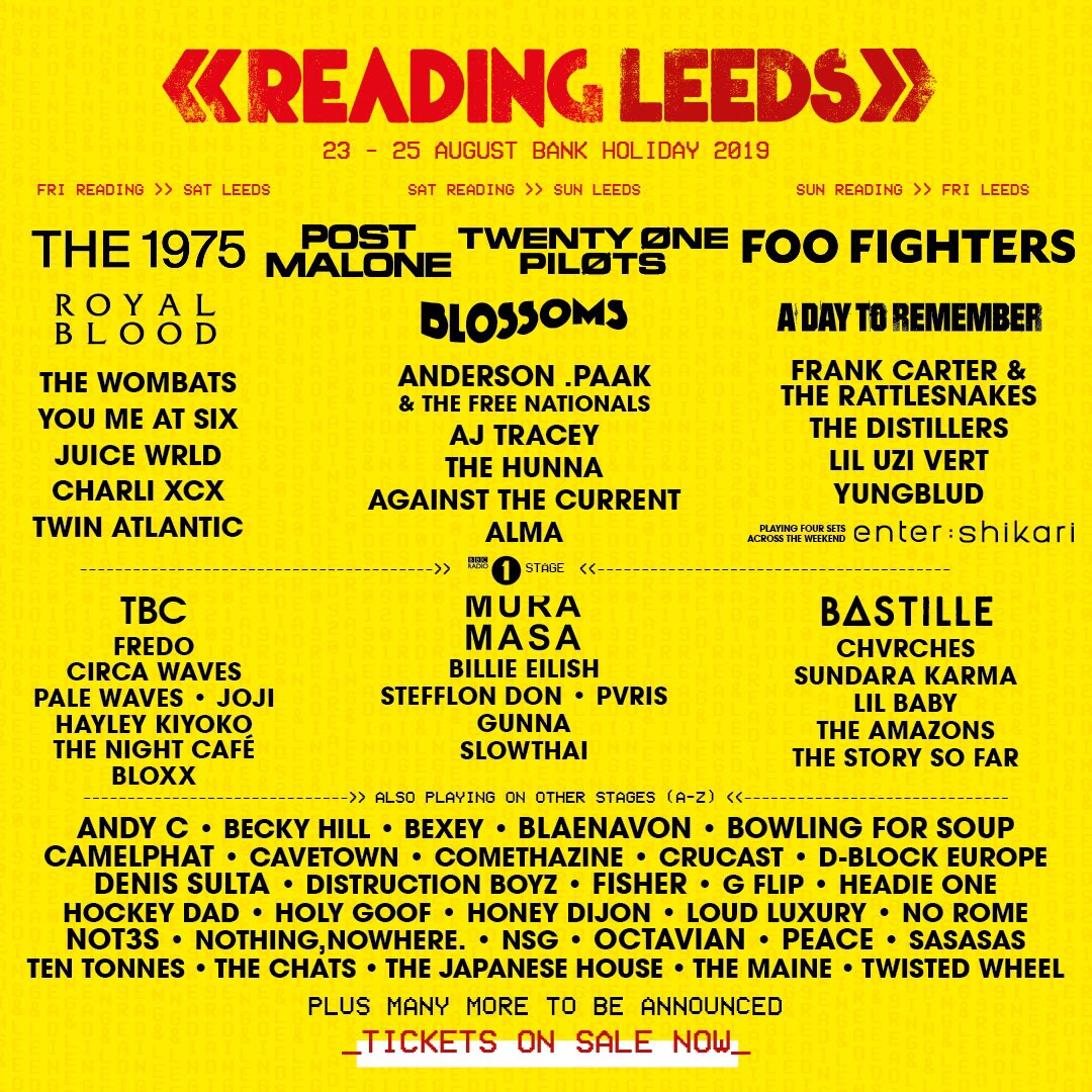 (Reading + Leeds 2019)