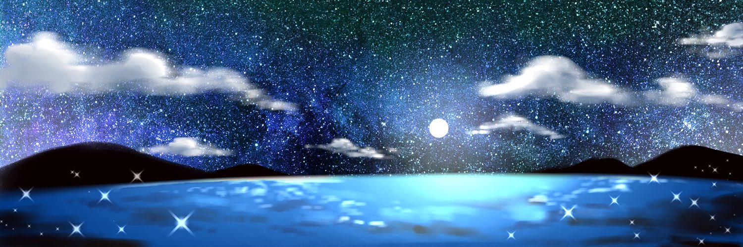 九曜 紗千 月夜の海 暇つぶしに描いてた背景画です イラスト 風景 夜 月 Ibispaint T Co Krdwykcpwk Twitter